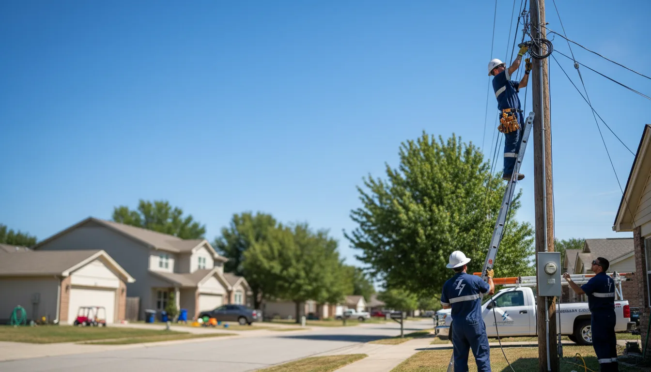 Residential electrician providing installation services in Ward, AR
